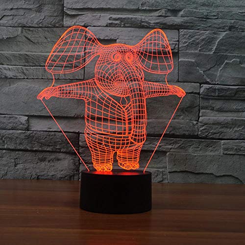 Veilleuse éléphant portable pour sécuriser les couloirs et la nuit