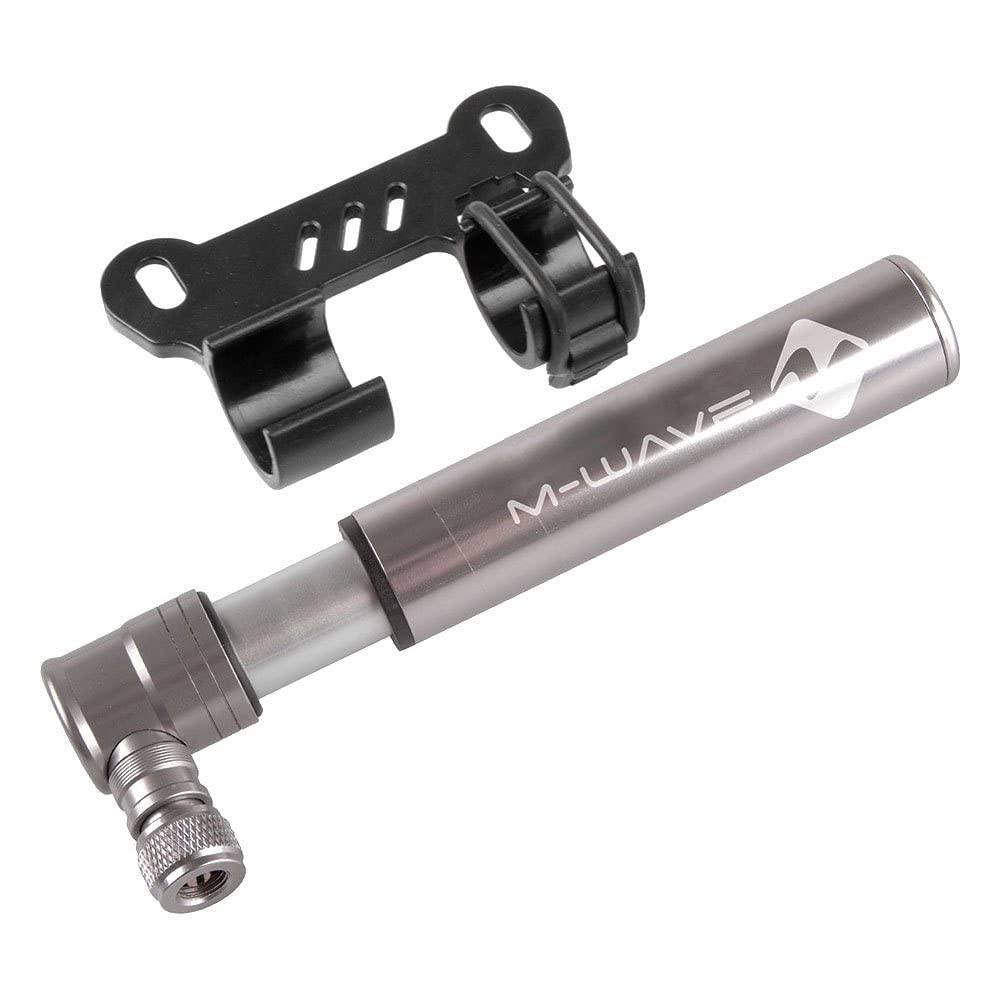 M-Wave Air Midget Mini Pump - Silver, 120mm