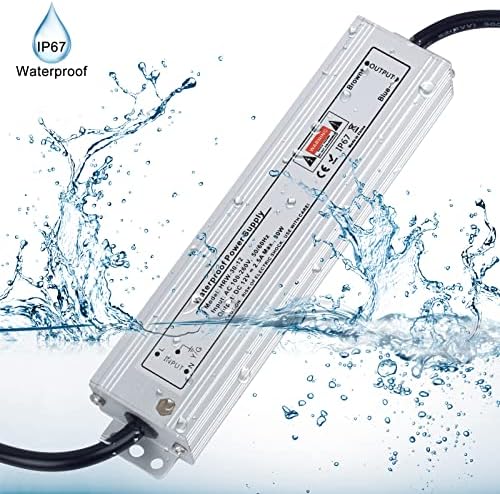 YAYZA! Waterproof Led Driver 12V 30W Power Supply, AC 240V to DC 12V Low Voltage Outdoor Lighting Transformer, Constant Voltage Adapter for Garden Strip Light CCTV