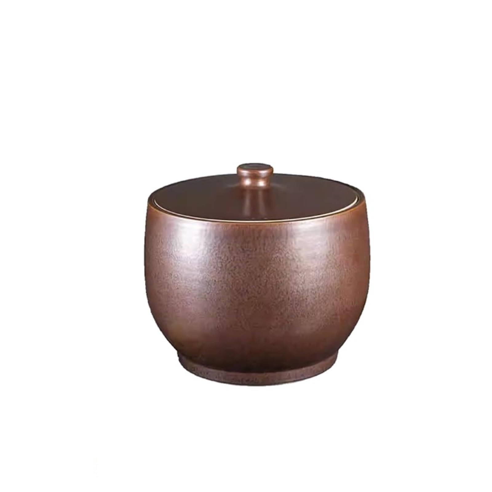 Dispensador de cereales de cerámica marrón para guardar arroz 10 kg