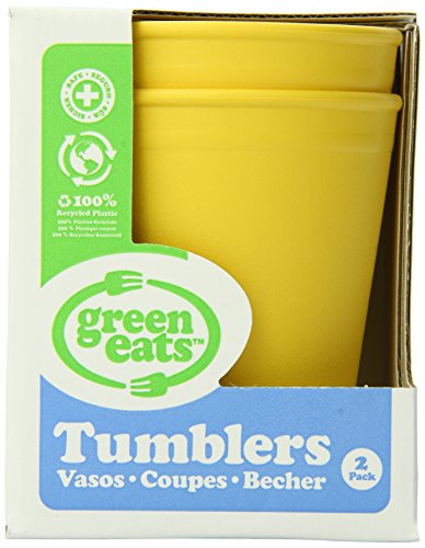 Green Eats 2 Pack Tumblers, Yellow