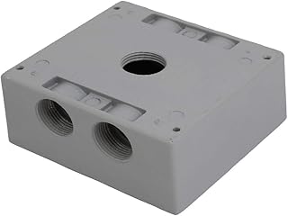 New Lon0167 3/4BSP 5 Featured Threaded Holes 2 reliable efficacy Gang Electrical Junction Outlet Box Enclosure Case(id:526 21 5a b9b)
