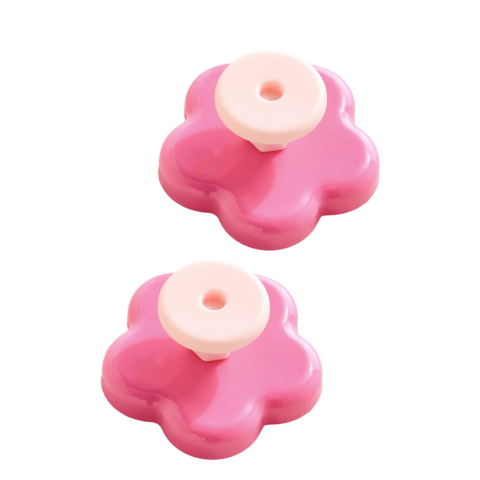 Msioytog Rose Red Decorative Flower Suction Cup Hook Drillless Installation For Smooth Surfaces Ideal For Organizing Small Items With Excellent Load Capacity Decorative Hook