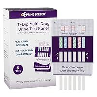 Prime Screen Drogentest schnelltest 6-in-1 Urin Drogentest 5x Drogentest auf Cannabis THC Kokain Opiate Methamphetamin Amphetamine Benzodiazepine Drug Test