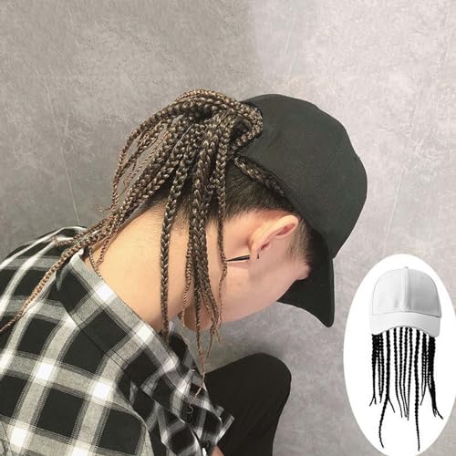 Gorra de béisbol con trenza y peluca miniatura 3