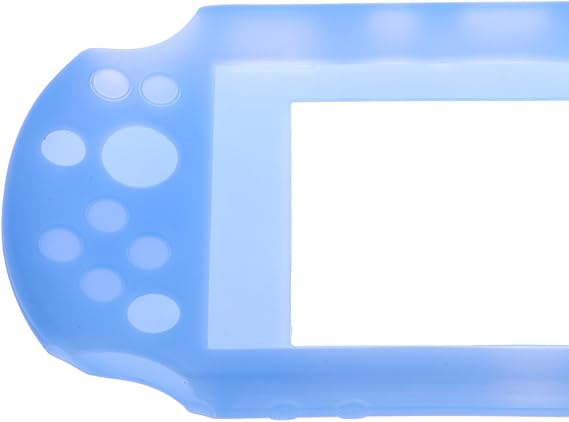 Silicone Soft Gel Rubber Protective Shell Case Cover For Sony PS Vita 2000 PSV 2000 Protective Skin (Blue)