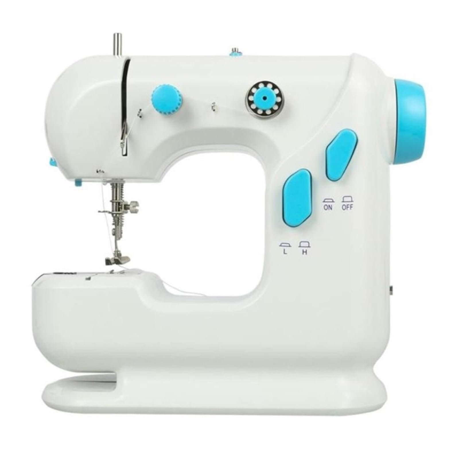 Mini Máquina De Coser Con Luz Integrada, Reparación Dos Velocidades, Doble Hilo, Pedal Eléctrico, Dispositivo Pequeño Costura