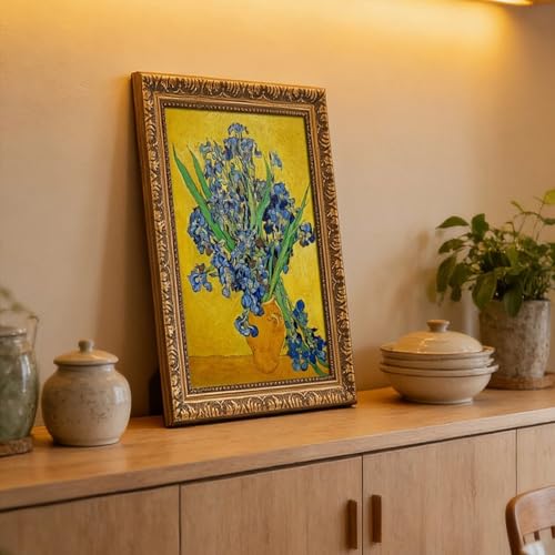 Impression sur toile Iris Van Gogh 61x91.4 cm avec cadre de decoration pour bureau - 6
