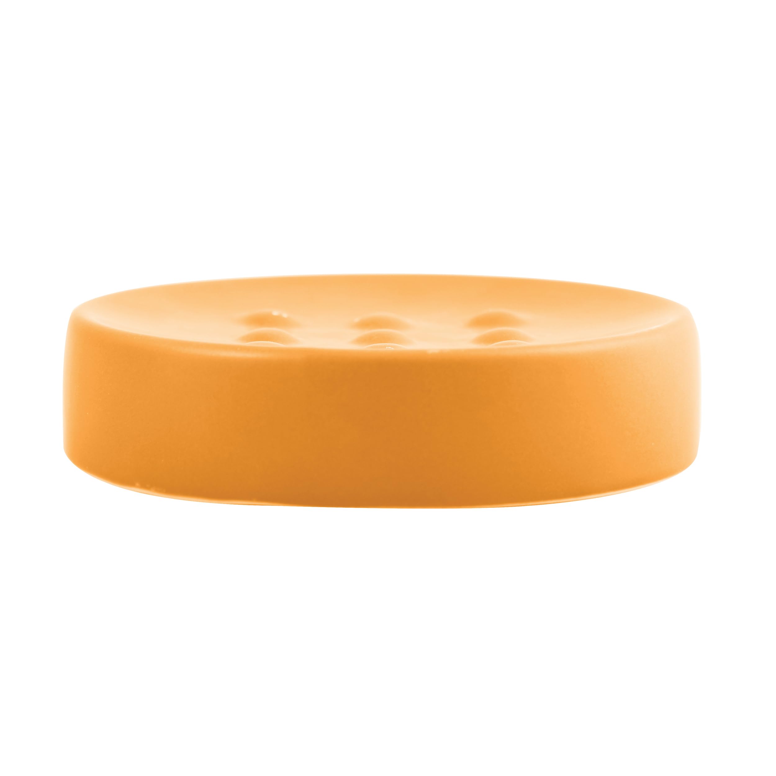 Spirella Soap Dish Stone Look Decorative Bathroom Soap Dish Tube Dimensions: 11 x 11 x 3 cm Matte Yellow