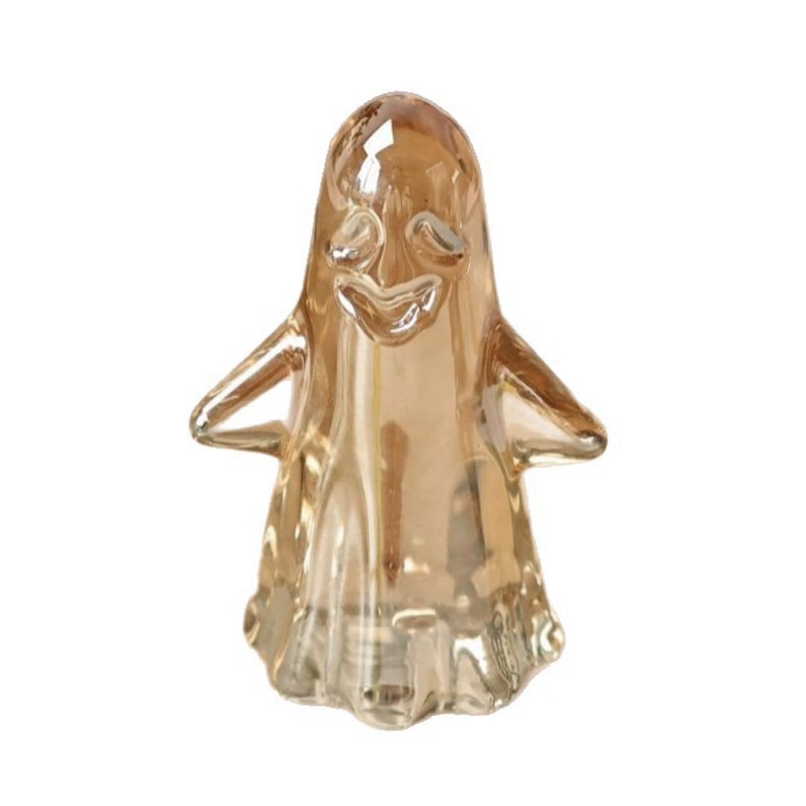 pidodou Halloween Ghost Figurine Glowing Crystal Ornament Desk Shelf Decor