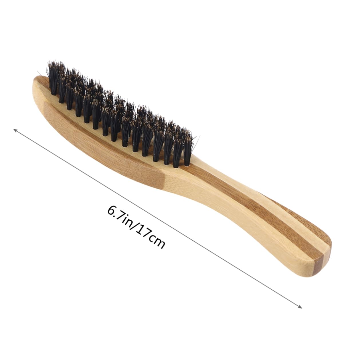 Gogogmee Men's Beard Brush Bristle Brush Beard Styling Tool Natural Wood Handle Anti-static Comb