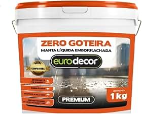 Manta Liquida Emborrachada 1KG Premium Zero Goteira Impermeabiliza Laje Telhado Fachada (Telha)