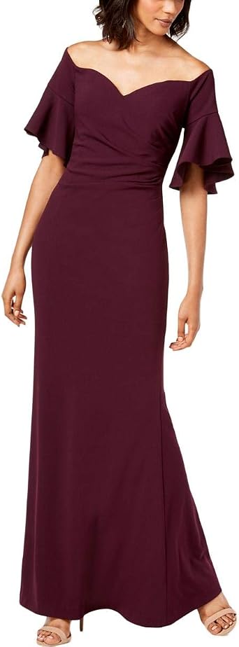 Calvin Klein Womens Sweetheart Off-the-Shoulder Gown