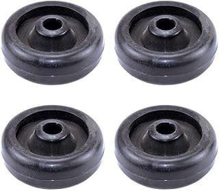 Juego de 4 ruedas giratorias para máquina de fitness para caminadora y bicicleta estática con construcción de nailon y tamaño de 55 x 18 x 8/10 mm (ID 10 mm)