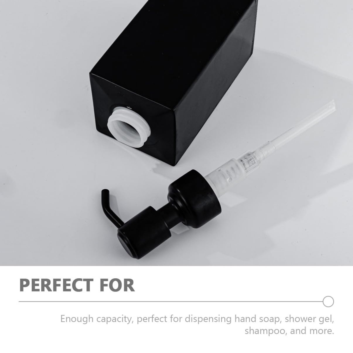 Acero Dispensador Inoxidable 280ml Negro Jabón de Recargable