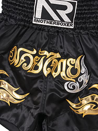 Foto von CHICTRY MMA Shorts für Training und Kickboxen Kurz Hose für Kampfsport Freefight Grappling Boxen Kampfshorts Trainingshose für Muay Thai Gr. M-3XL Schwarz 3XL