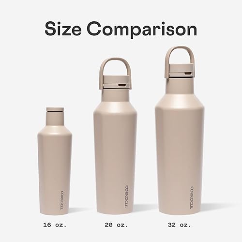 Miniatura 7 de Corkcicle Sport Canteen - Mantiene las bebidas frías durante 25 horas - Botella de agua de acero inoxidable - Triple aislamiento - A prueba de