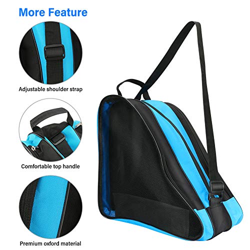 Lingsfire Roller Skate Bag, Breathable Ice-Skating Bag Shoulder And Top Handle Oxford Cloth Skating Bag For Women Men And Adults Roller Skate Accessories #TOP4