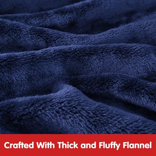 Image of Waitu Wearable Blanket for Kids, Wearable Blanket Hoodie for Teens Girls Boys, Warm Blanket Sweatshirt Gift for Teenage, Hoodie Blanket with Sleeves - Navy