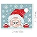 VEYLIN 6 Sheets 300 Pcs Christmas Window Clings, Snowflake Reindeer Santa Claus Window Stickers for Christmas Window Descoration
