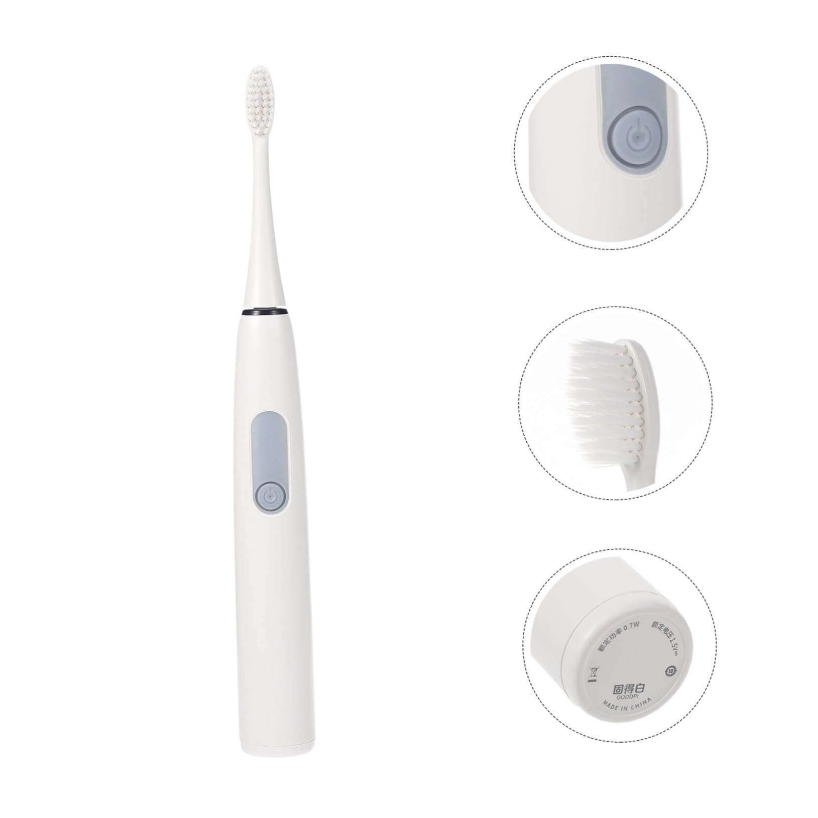 TOVINANNA Electric Toothbrush Battery Toothbrush Soft Bristles for Adults Oral Care Waterproof Teeth