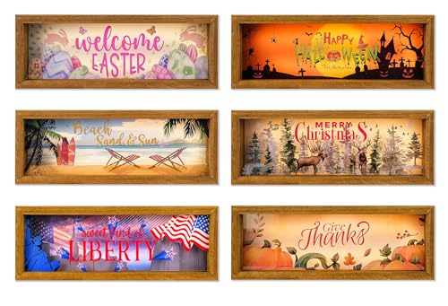 Sailingstoryinterchangeableholidaydecor6seasonaldecornightlightshadowboxeastersummer4thofjulyhalloweenthanksgivingchristmasdecorations  Urban Country Home Decor Sailingstory interchangeable holiday decor 6 seasonal decor night light shadow box easter summer 4th of july halloween thanksgiving christmas decorations  urban country home decor