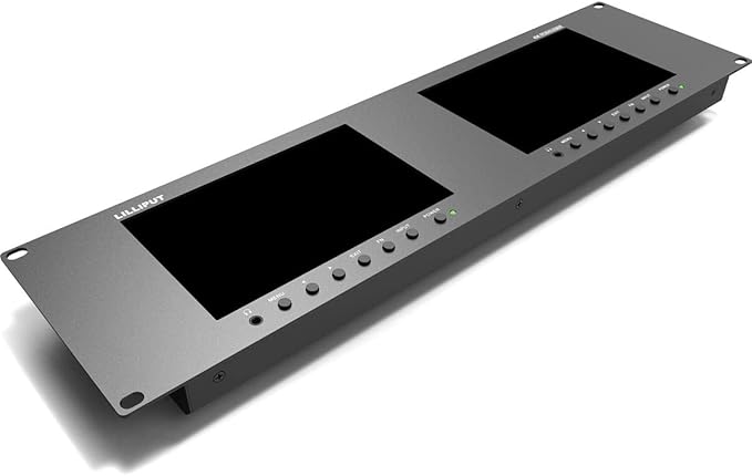 Monitor Rackmontaje Dual 7" FHD IPS miniatura 2