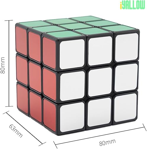 Miniatura 3 de Cubo de velocidad no metálico 3 x 3, sin calcomanías, cubo mágico de 3 x 3, rompecabezas de juguetes clásicos para niños y adultos