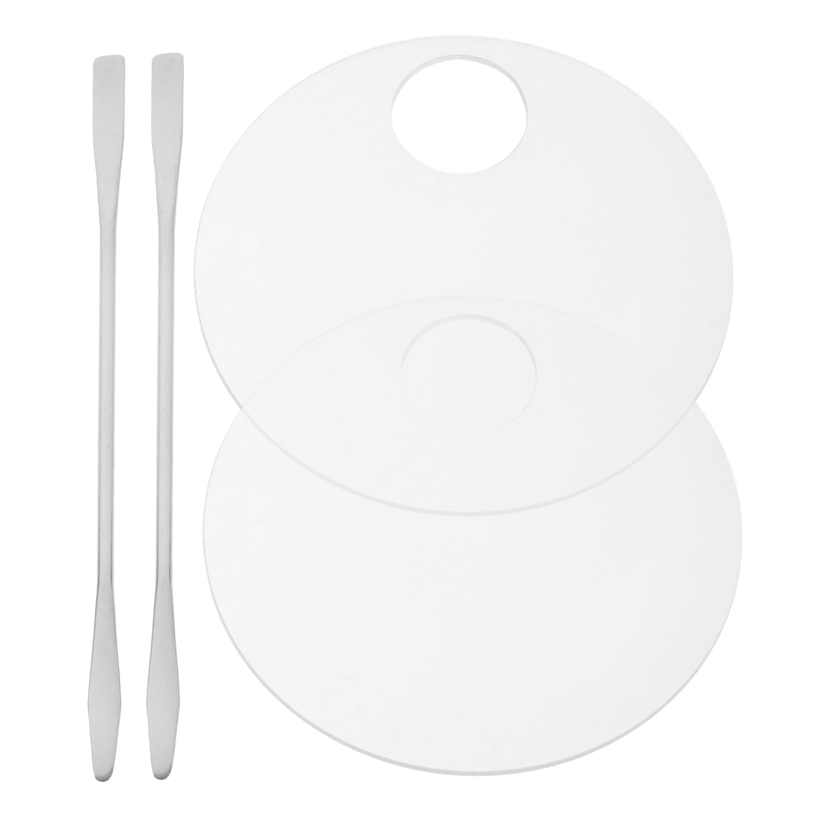 Outanaya Makeup Palette with Foundation Mixing Spatula 1 Blending Plate for Artist Travel-friendly