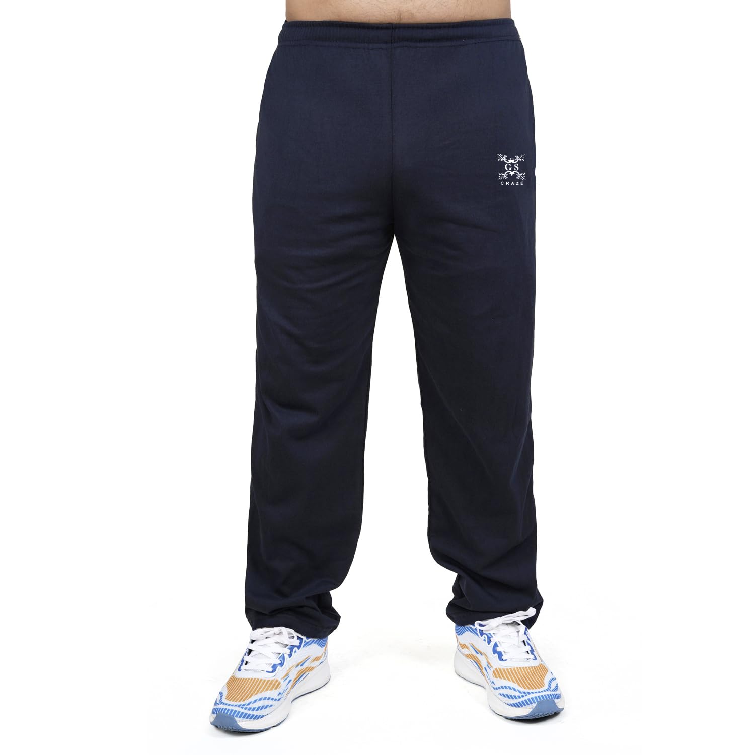 G S Craze Men's Lower Versatile and Comfortable Everyday Wearnavy Blue Lower - L |