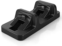 Vista 7 de TNP PS4 Stand + Controller Charger + Game Storage Organizer - Vertical Dock Charge Charging Station for DualShock Controller, Bluray Game Case