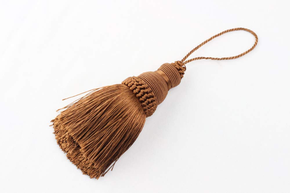 Borlas de seda de poliéster para decoración del hogar flecos de pasamanería para coser cortinas