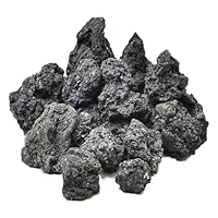 KINGRUI Natürliche vulkanische Lavasteine (3–6 cm) – Dekorative Natursteine für Miniatur- & Feengärten, Aquascaping-Aquarien, Feuerstellen & Sukkulenten-Pflanzgefäße -0,5 kg