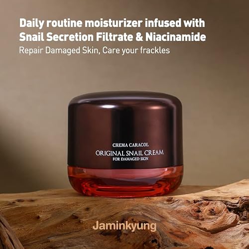 Jaminkyung Korea Orginal Snail Repair Cream 1.69 Oz┃90% Snail Mucin Extract Moisturizing Soothing Repairing Barrier Enhancement Sensitive Skin Dry Skin Korean Skincare #TOP1