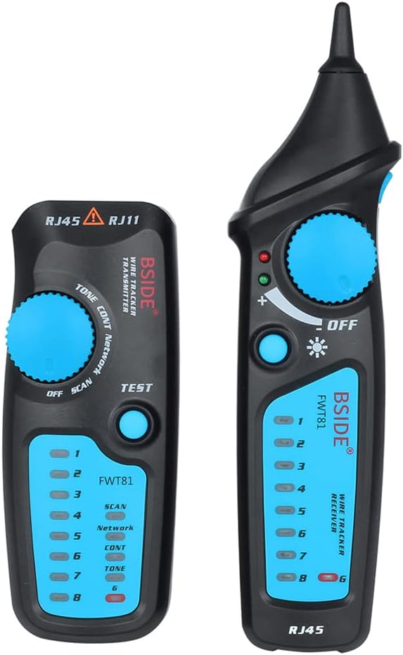 Line, Multi-functional L Network Cable Tester Wire RJ11 RJ45 Wire Network Cable