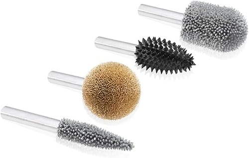 Vista 8 de Kutzall Kit de fresas rotativas de 3 piezas, eje de 1⁄4 pulgadas, finas, brocas de tallado de madera para Bosch, DeWalt, Milwaukee Tools - Carburo