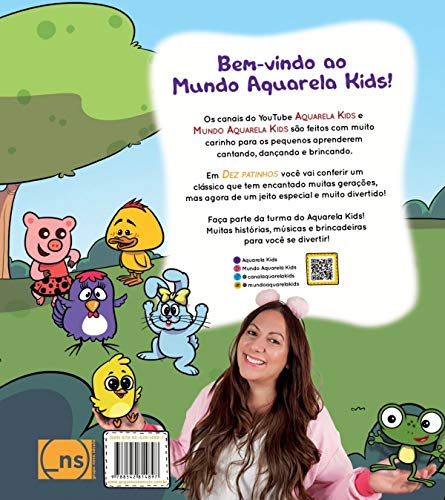 Aquarela kids em dez patinhos