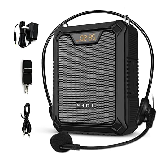 Portable Voice Amplifier Speaker with Microphone 25W Rechargeable Waterproof IPX6 Bluetooth 5.0 Mini Pa System for Teachers, Training, Stage Performance, Team Building, Outdoor Activities, Beach, etc