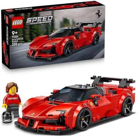 LEGO Speed Champions Voiture de Course Ferrari SF90 XX Stradale - Jouet Voiture - Maquette - Minifigurine Collector de Pilote - Cadeau d'anniversaire Garçon dès 9 Ans ou Fan de Sport Automobile 77254
