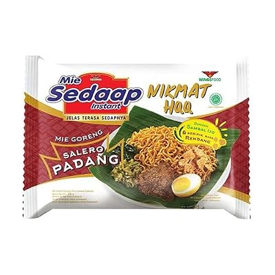 Mie Sedaap Goreng Salero Padang Instant Noodle, 86 (Pack of 2)