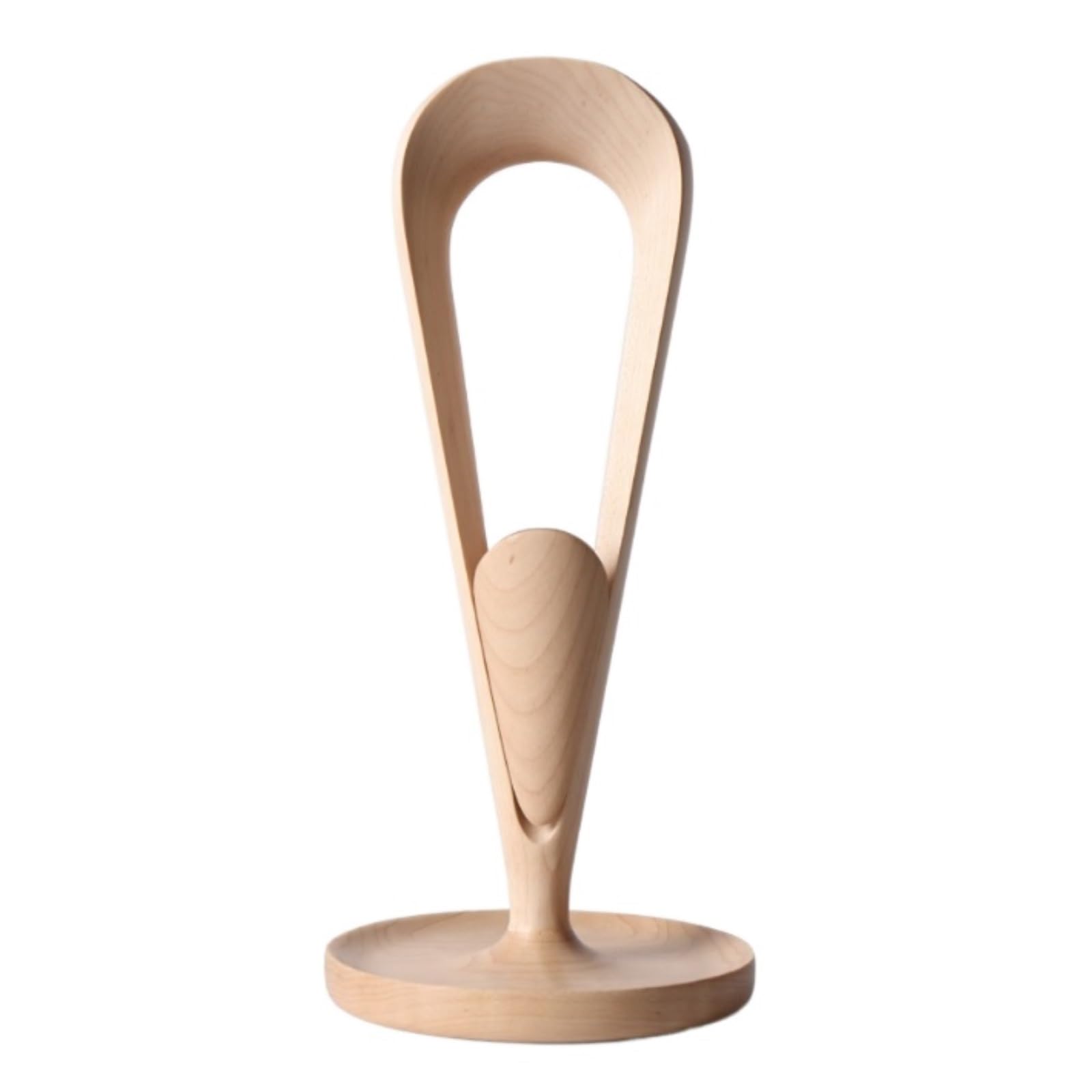MRKU Headphone Stand Holder Headset Hook Hanger Desktop Rack Walnut Maple Wood For Desk,Office PC Gaming