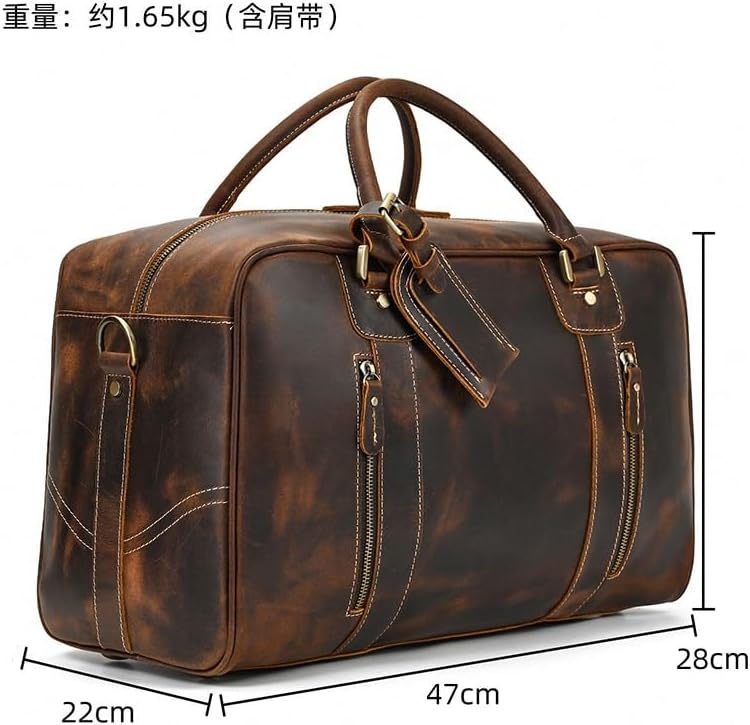 [アールエフエムアルバイト] ハンドバッグ-handbag トラベルカバン ヴィンテージ 牛革 ハンドバック オオキャパシタンス ヘッドレイヤ ギュウカワ ダッフル-duffleバッ