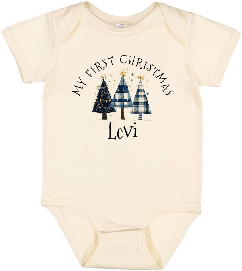 First Christmas Levi Baby Infant Bodysuit