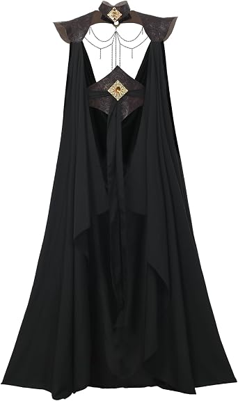 Medieval Elven Fairy Cape Women Renaissance Cloak with Belt Cosplay Costume for Halloween LARP Party