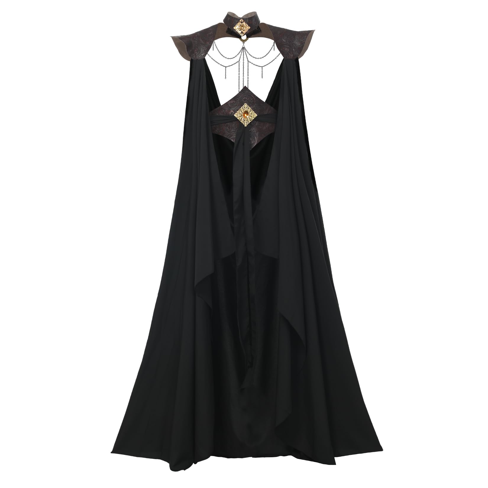 Mittelalterlicher Elfenumhang für Damen, volle Länge, Feen-Umhang, schulterfrei, Capelet, Renaissance-Cosplay-Kostüm