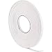 Hestya 10 m Foam Draught Excluder Weather Strip Tape Weatherstrip Weather Seals for Window Door Sealing (3 mm, White)