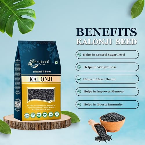 Image of Brijbooti Kalonji Seeds 800 Gr - Black Cumin Seeds for hair gowth - Nigella Seeds - Karun Jeeragam - Karuppu Jirige