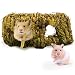 SunGrow Hand-Woven Seagrass Tunnel Toy - Small Animal Activity Center from Pet-Safe, All Natural Grass Tunnel House - Perfect for Rabbits, Gerbils, Hamsters and Chinchillas