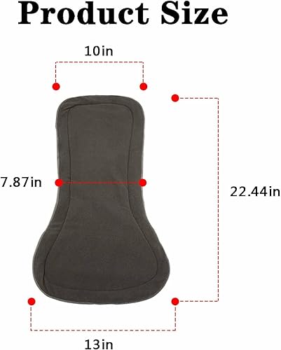 Miniatura 3 de Paquete de 3 insertos de pañales de gran tamaño para pañales de tela para adultos, pañales de tela reutilizables, lavables
