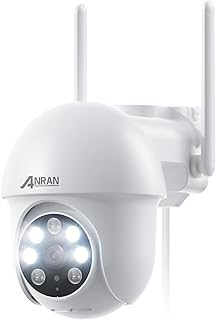 ANRAN FHD 5MP Outdoor WiFi Surveillance Camera, 360 Degree PTZ IP Camera with Automatic Tracking, 30 m Coloured Night Visi…
